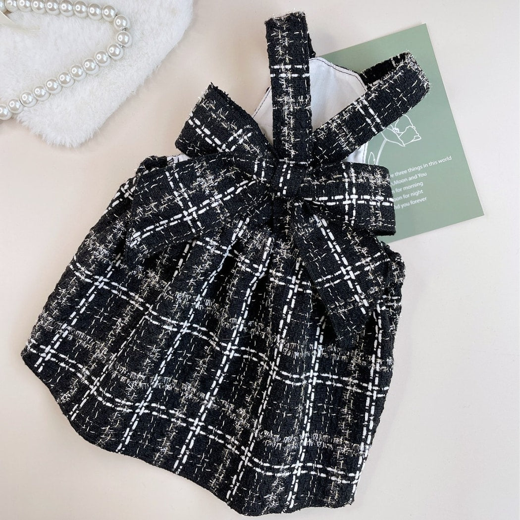 Ozzie - Bow Detail Cat and Dog Suspender Dress