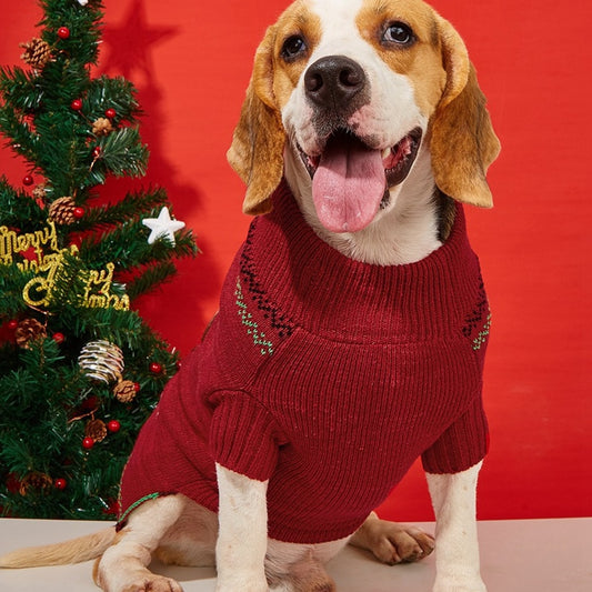 Christmoo - Festive Red Nose Reindeer Christmas Dog Sweater