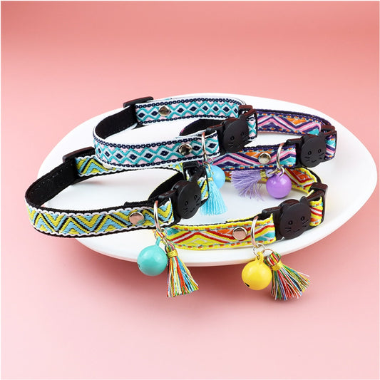 Mokka - Vintage Geometric Patterns Cat Collar