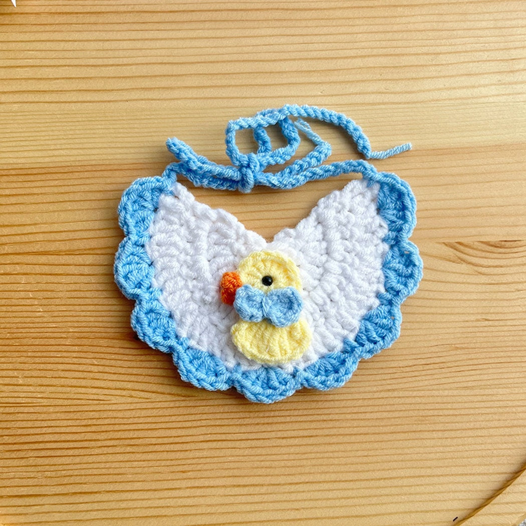 Mokka - Cute Duck Patten Semi Circle Pet Bib