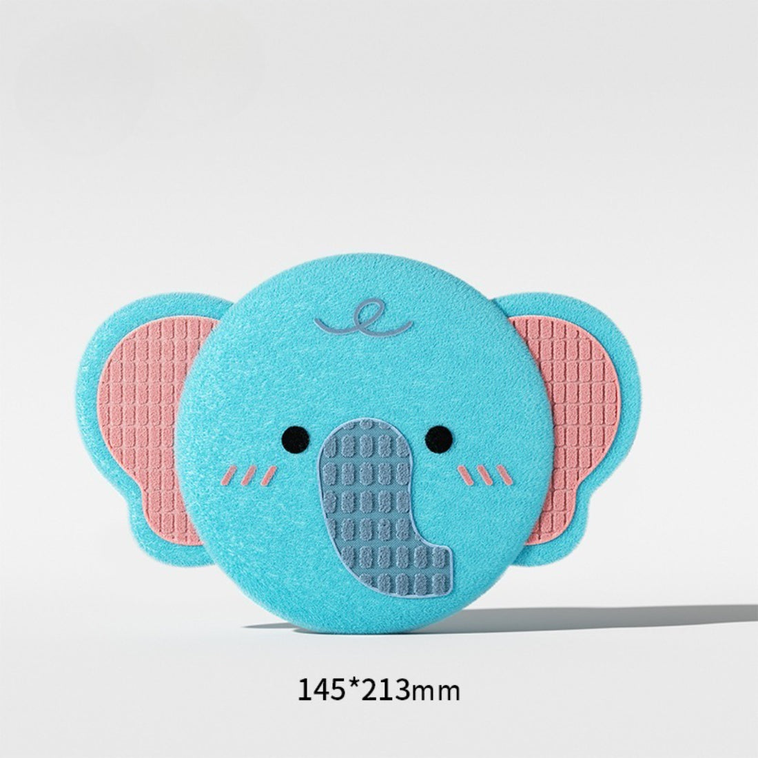 Petkin Animal Plush Flying Disc dog toy angled to show round shape and plush material