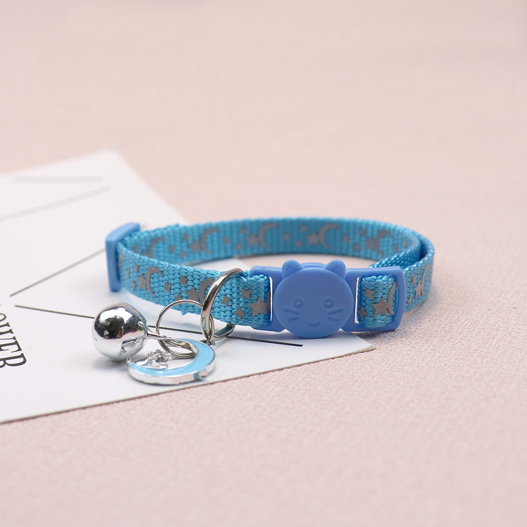 Mokka - Simple Star and Moon Print Pet Collar