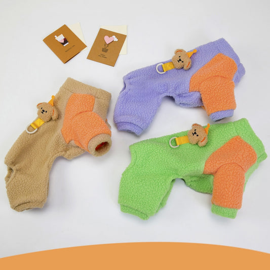 Ozzie - Casual Buckle Detail Four-Leg Dog Jumpsuit