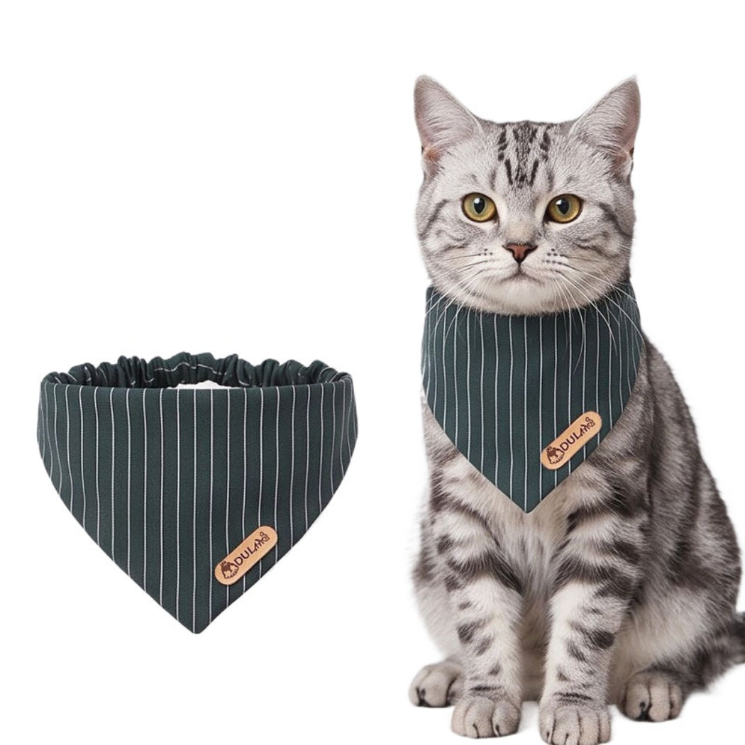 Mokka - Plaid & Stripe Bandana Pet Neckwear
