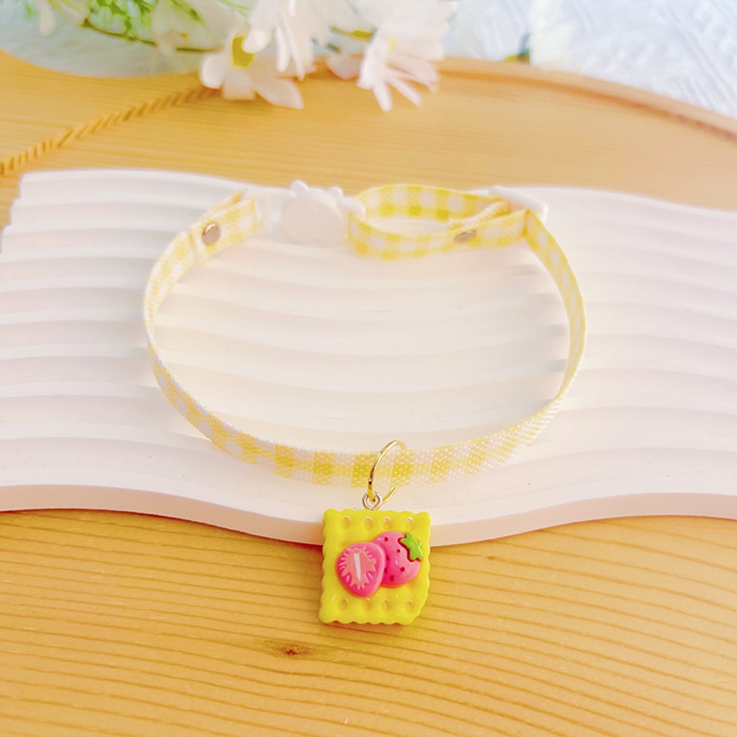 Mokka - Cute Biscuit Charm Safety Buckle Pet Collar