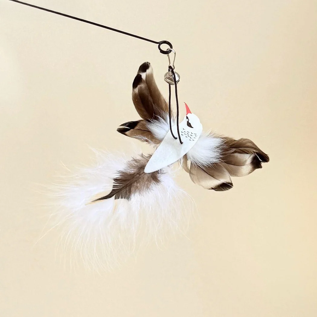 Moo - Bird Feather Cat Wand Refill Toy