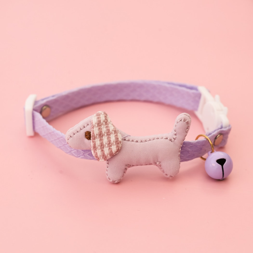 Mokka - Puppy Motif Bell Cat Collar