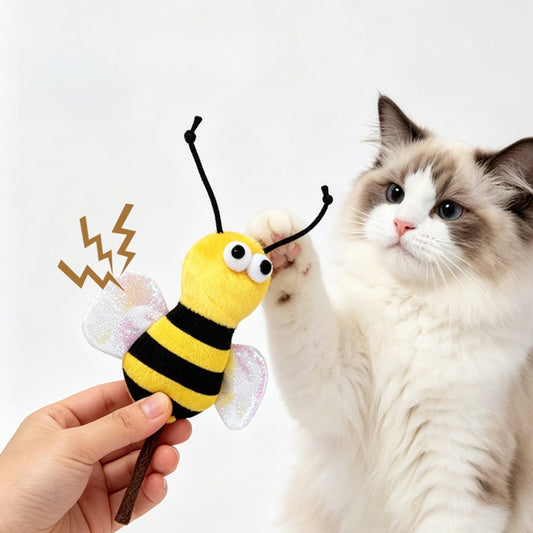 Moo - Insect Shape Plush Crinkle Cat Toy