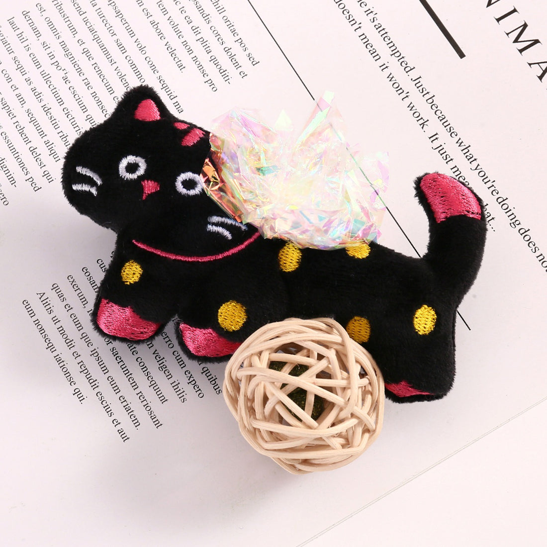Moo interactive cat toy on white background highlighting playful features