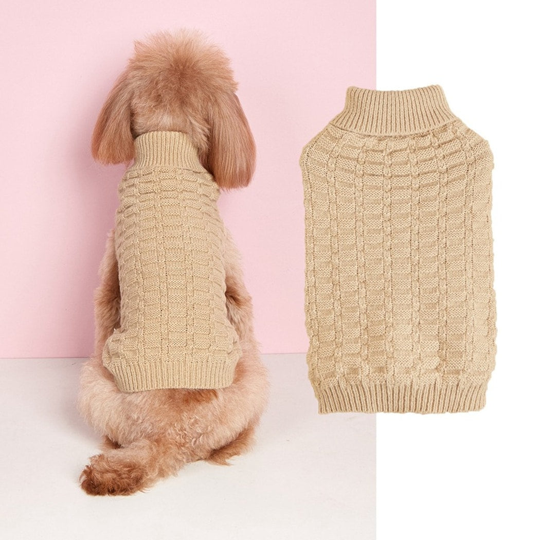 Ozzie - Dog and Cat Sweater with Ribbed Collar