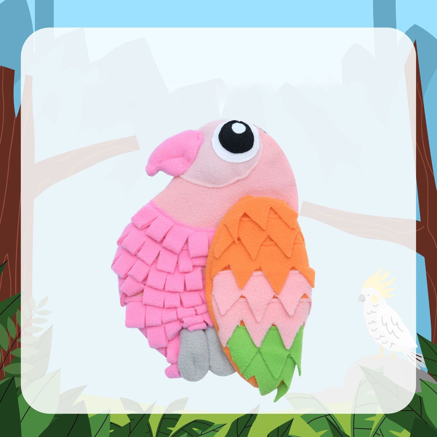 Snuffy – Colorful Parrot Snuffle Toy