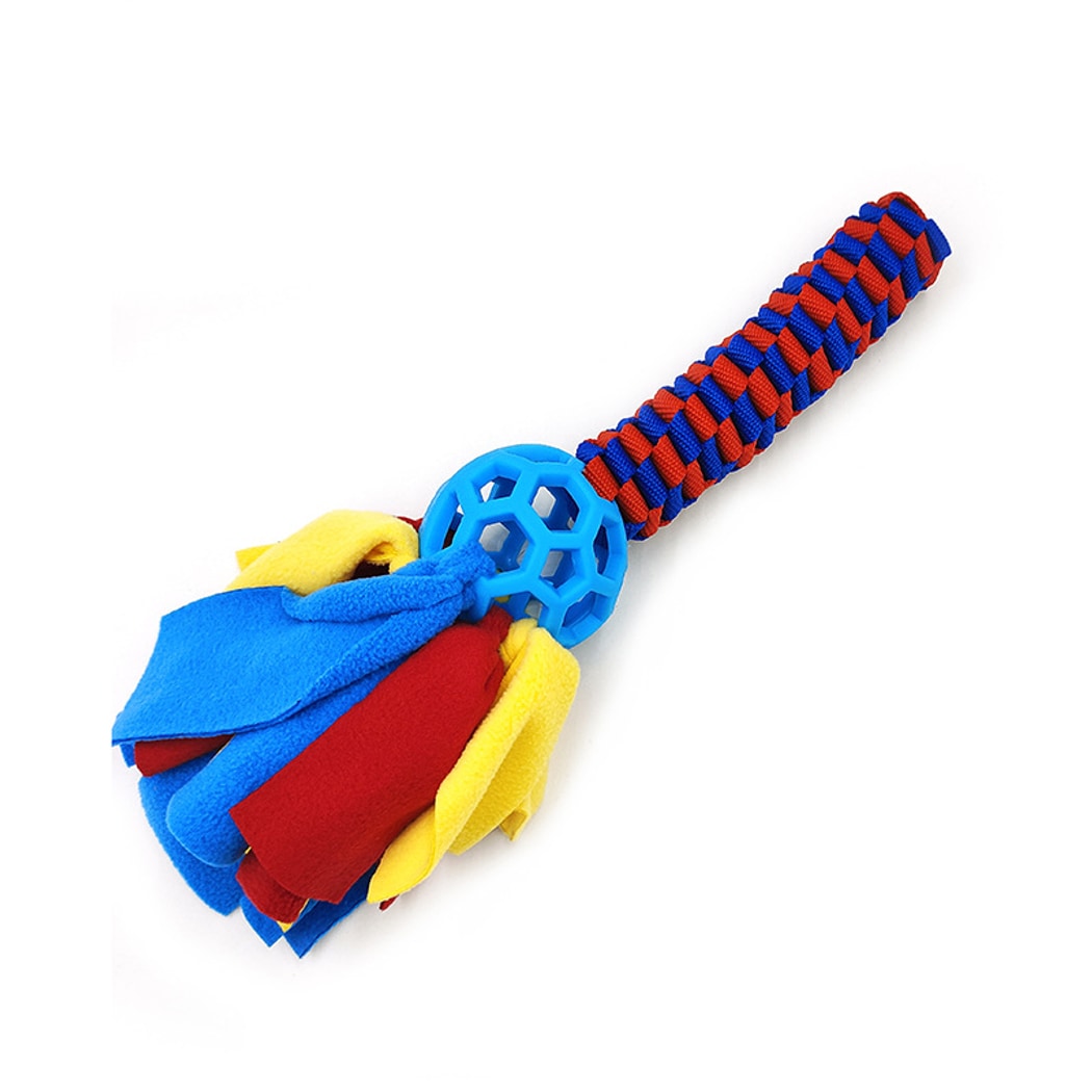 Petkin - Braided Multi-Color Dog Rope Ball Toy