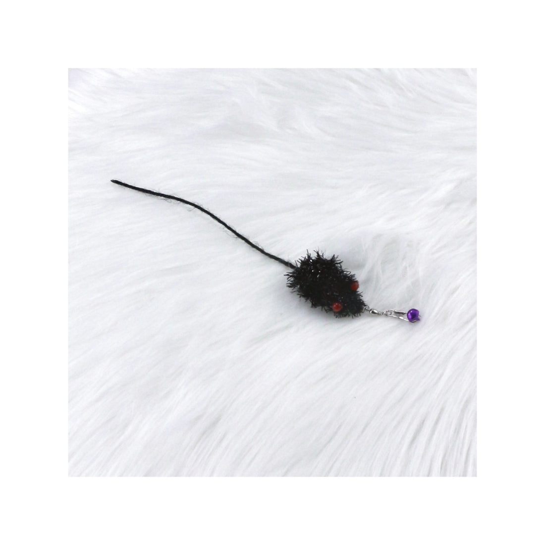 Moo mouse refill attachment for teaser wands displayed from a side angle