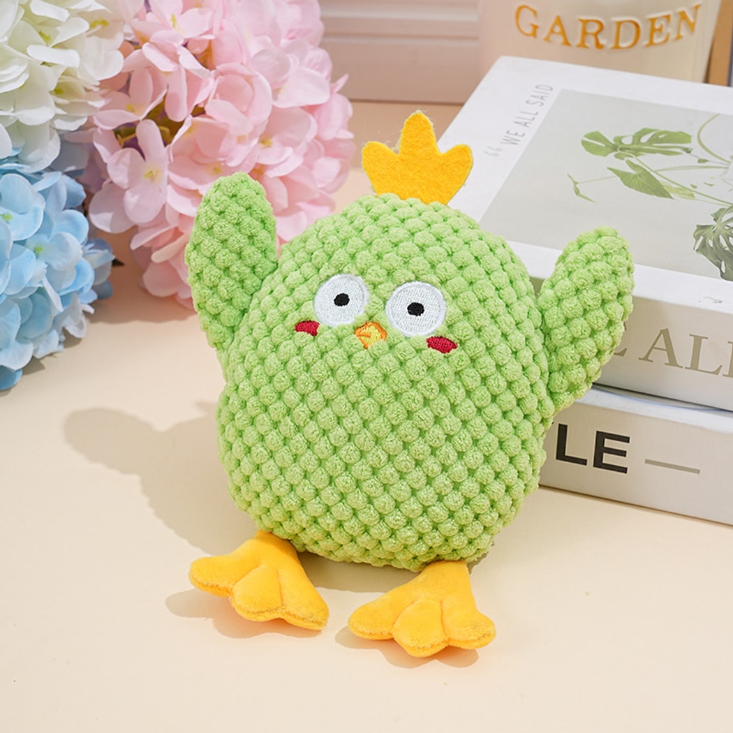Petkin - Chicken Character Plush Squeaky Dog Toy