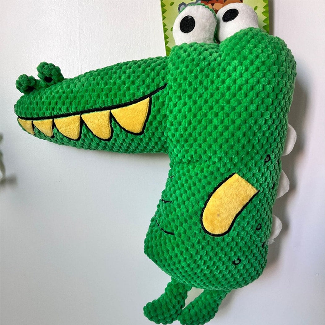 Petkin - Crocodile Character Squeaky Plush Dog Toy