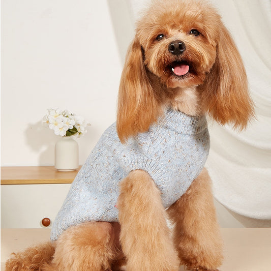 Ozzie - Speckled Ear Cutout Dog Pullover Sweater