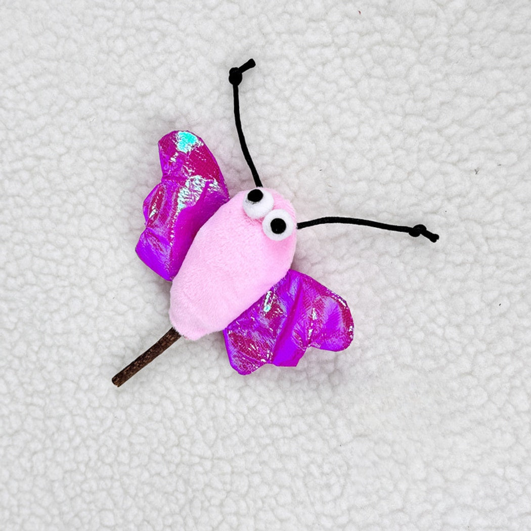 Moo - Insect Shape Plush Crinkle Cat Toy