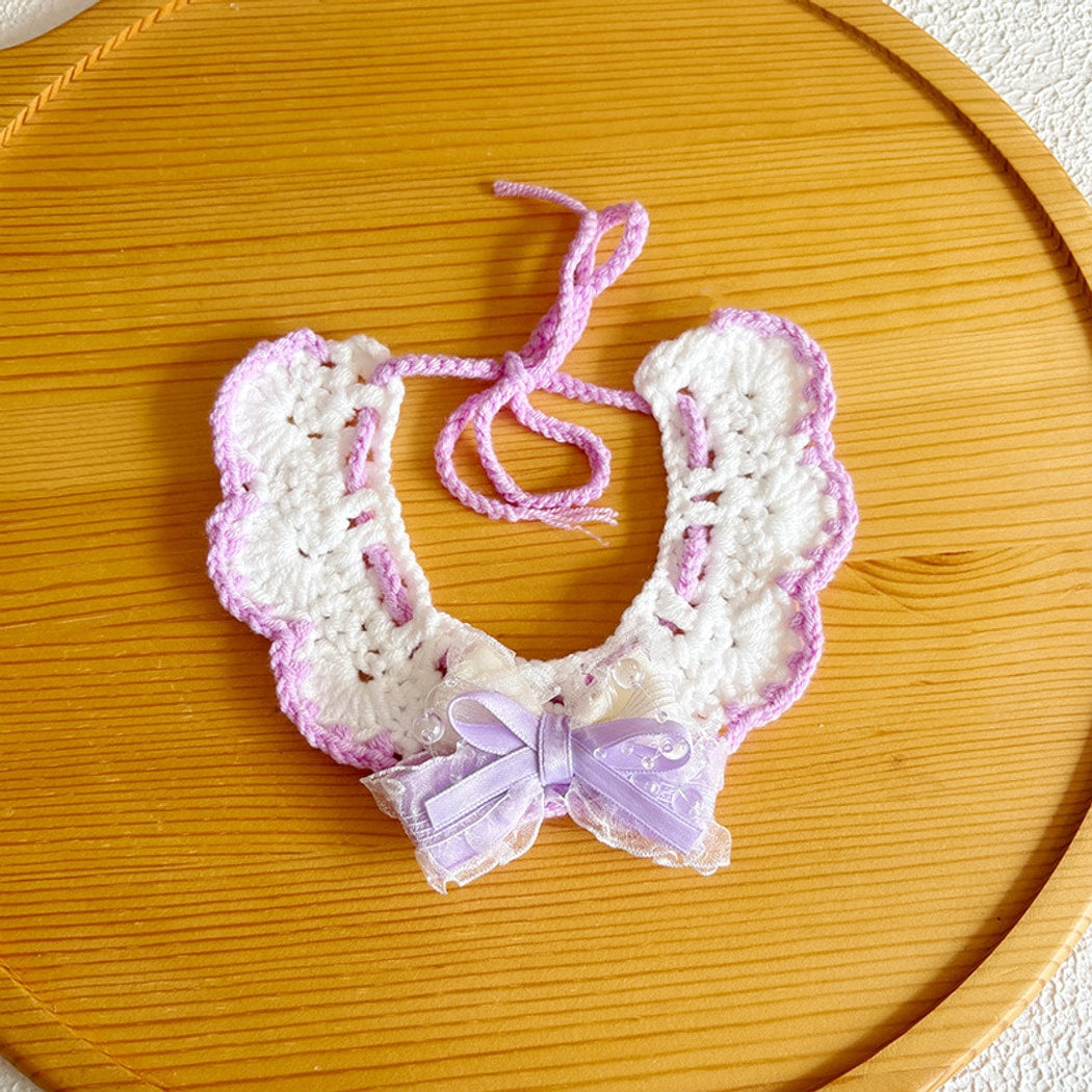 Mokka - Princess Style Lace Bow Cat Collar