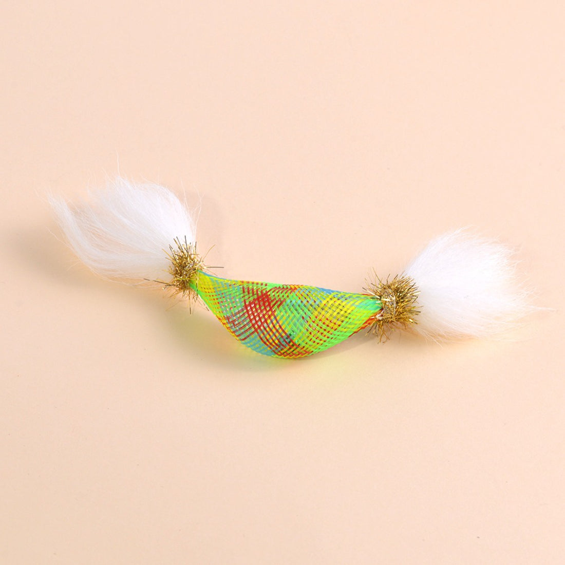 Moo - Fluffy Tail Cone Shape Interactive Cat Toy