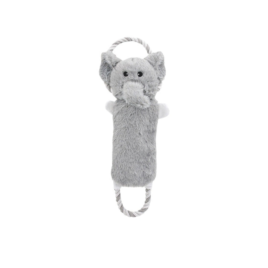 Petkin - Safari Animal Plush Rope Dog Toy