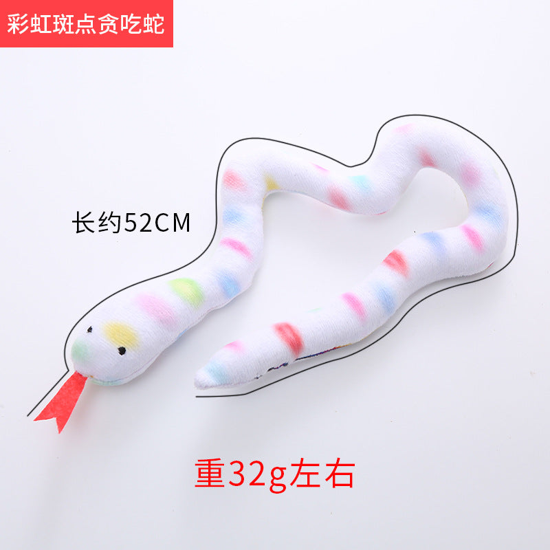Moo - Snake-Shaped Plush Cat Toy
