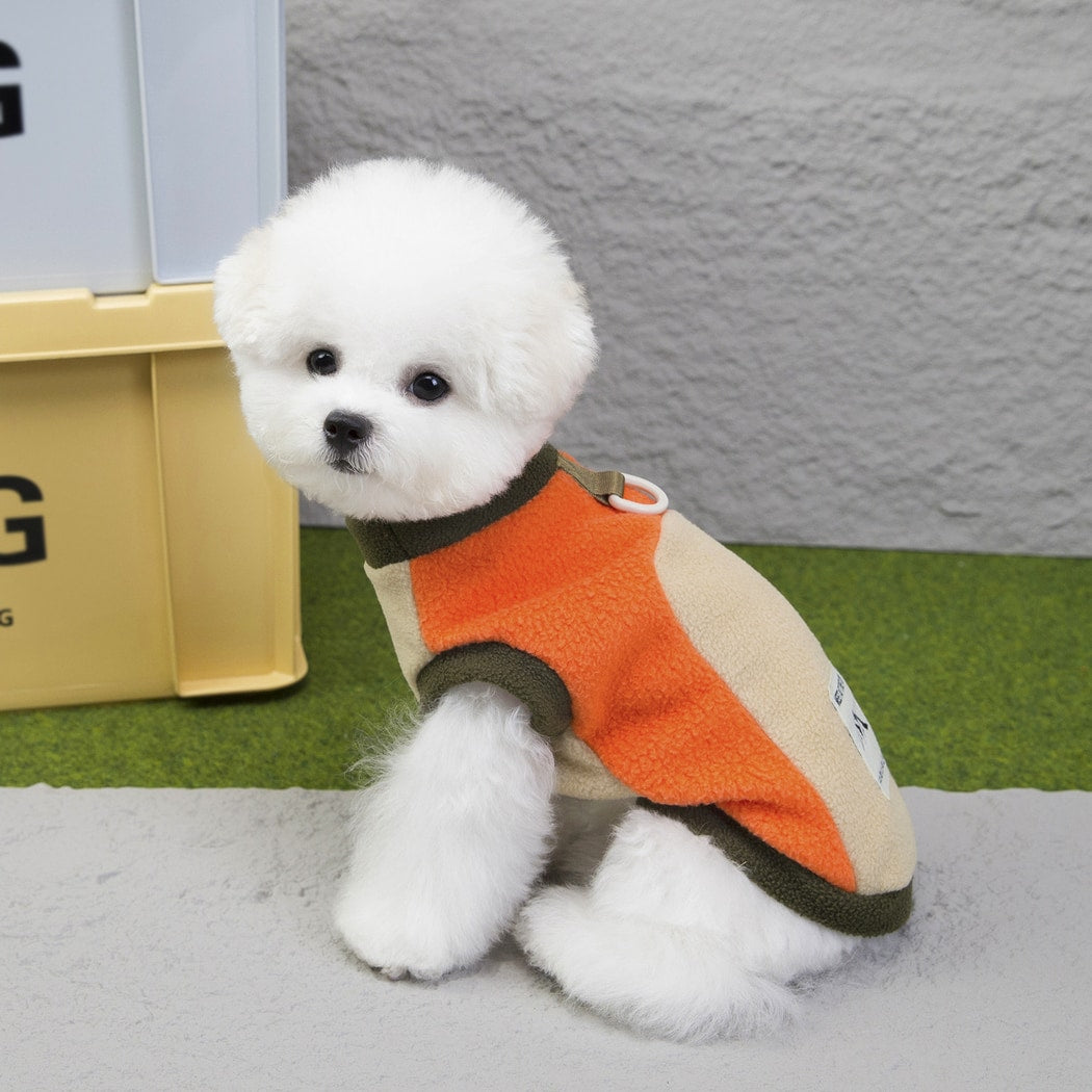 Ozzie - Color Block Two-Leg Fleece Dog Vest
