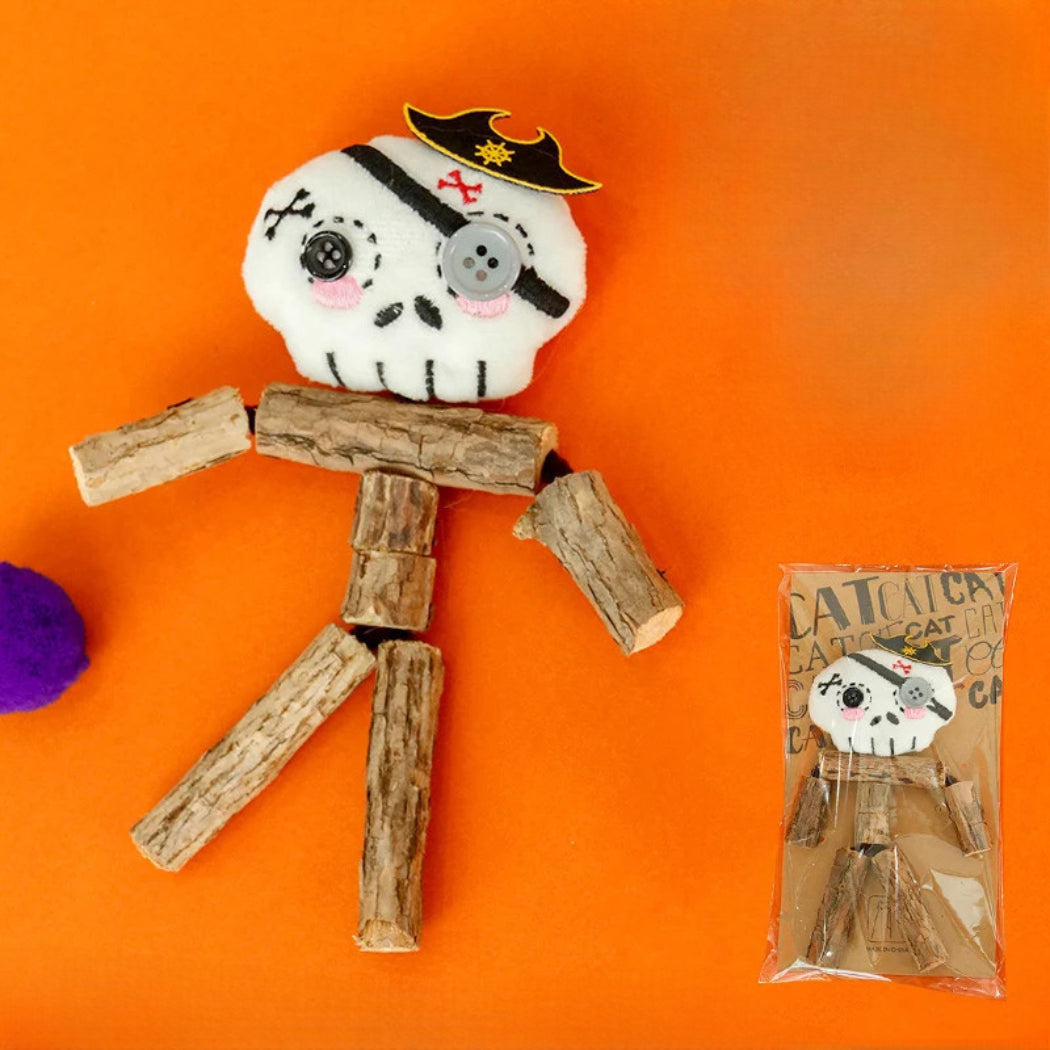 Petkin - Halloween Wooden Cat Toy