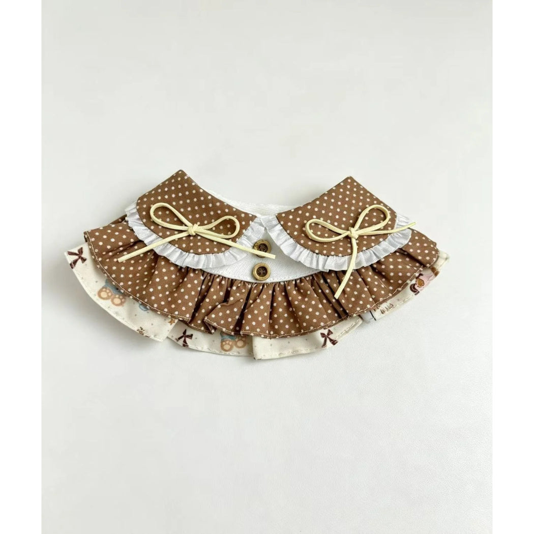 Mokka - Polka Dot Ruffle Bow Pet Collar