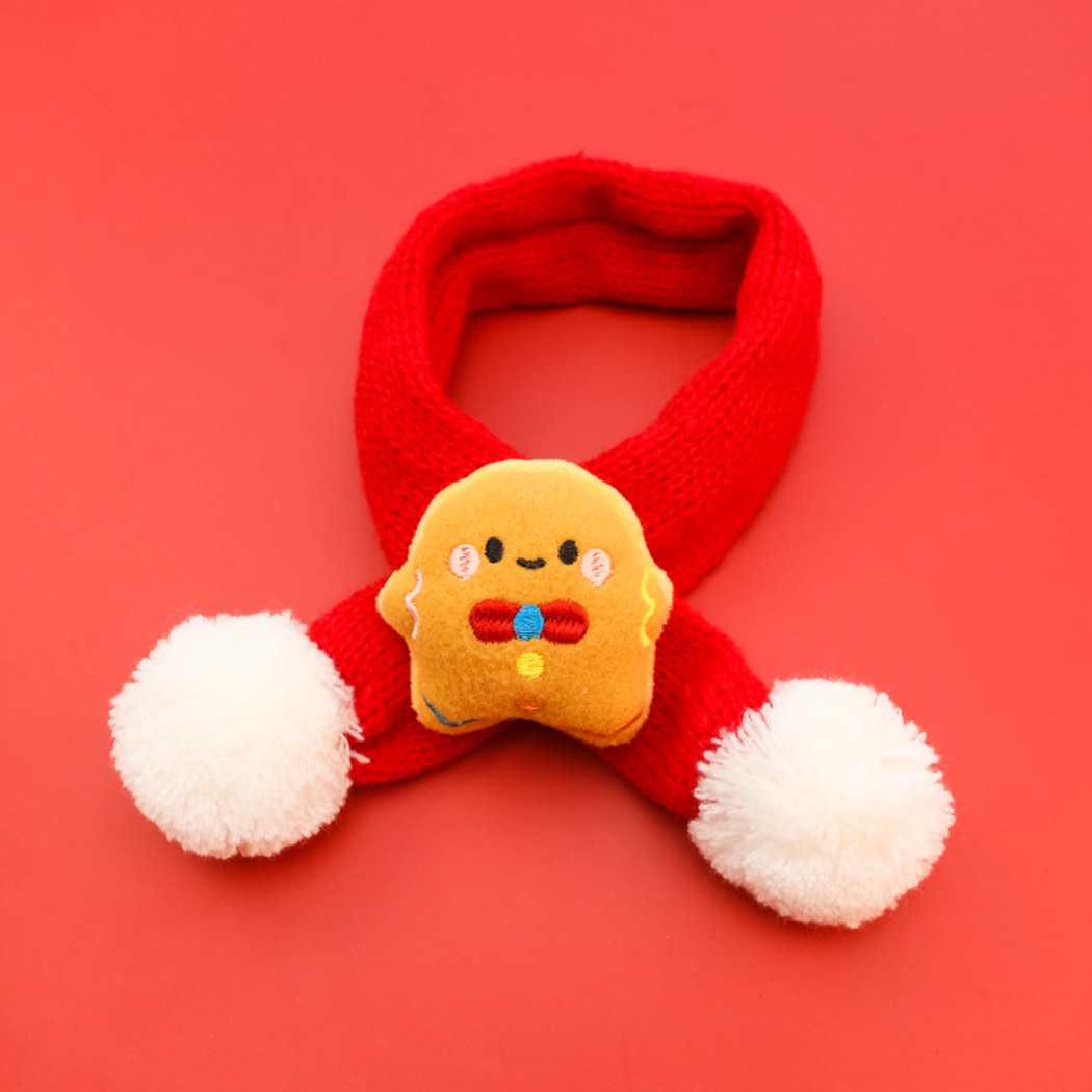 Christmoo - Cartoon Christmas Knit Pet Scarf