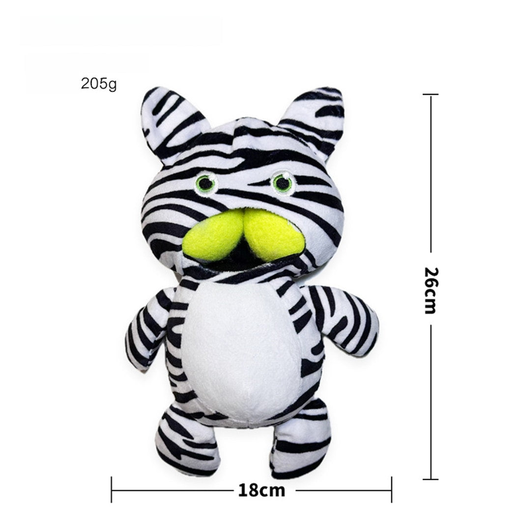 Petkin - Animal Print Plush Squeaky Dog Toy