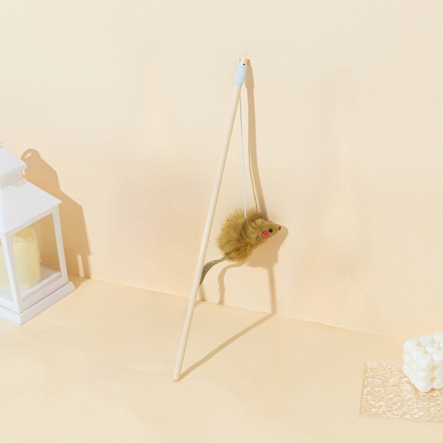 Moo - Cat Teaser Wand with Plush Mouse