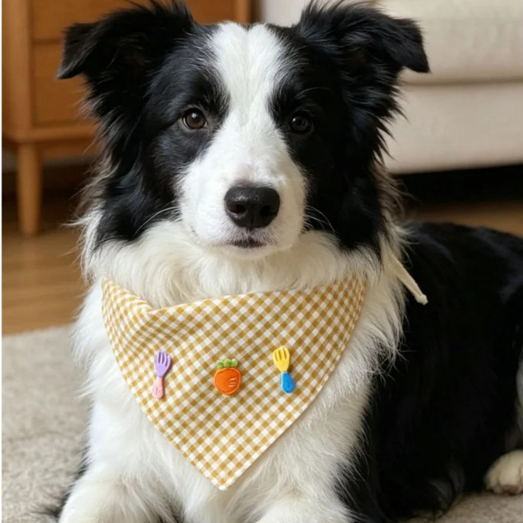 Mokka - Triangular Bandana Bib Pet Neckwear