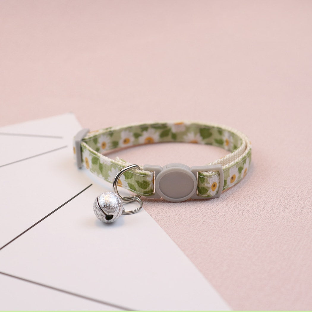 Mokka - Floral Print Everyday Pet Collar