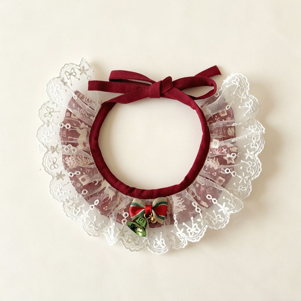 Mokka - Christmas Bow Bib Pet Neckwear