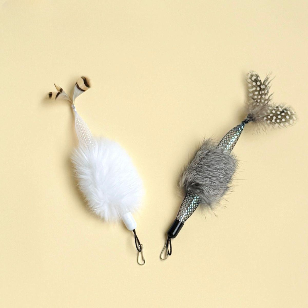 Moo - Fuzzy Mouse Cat Wand Attachment Refill Toy