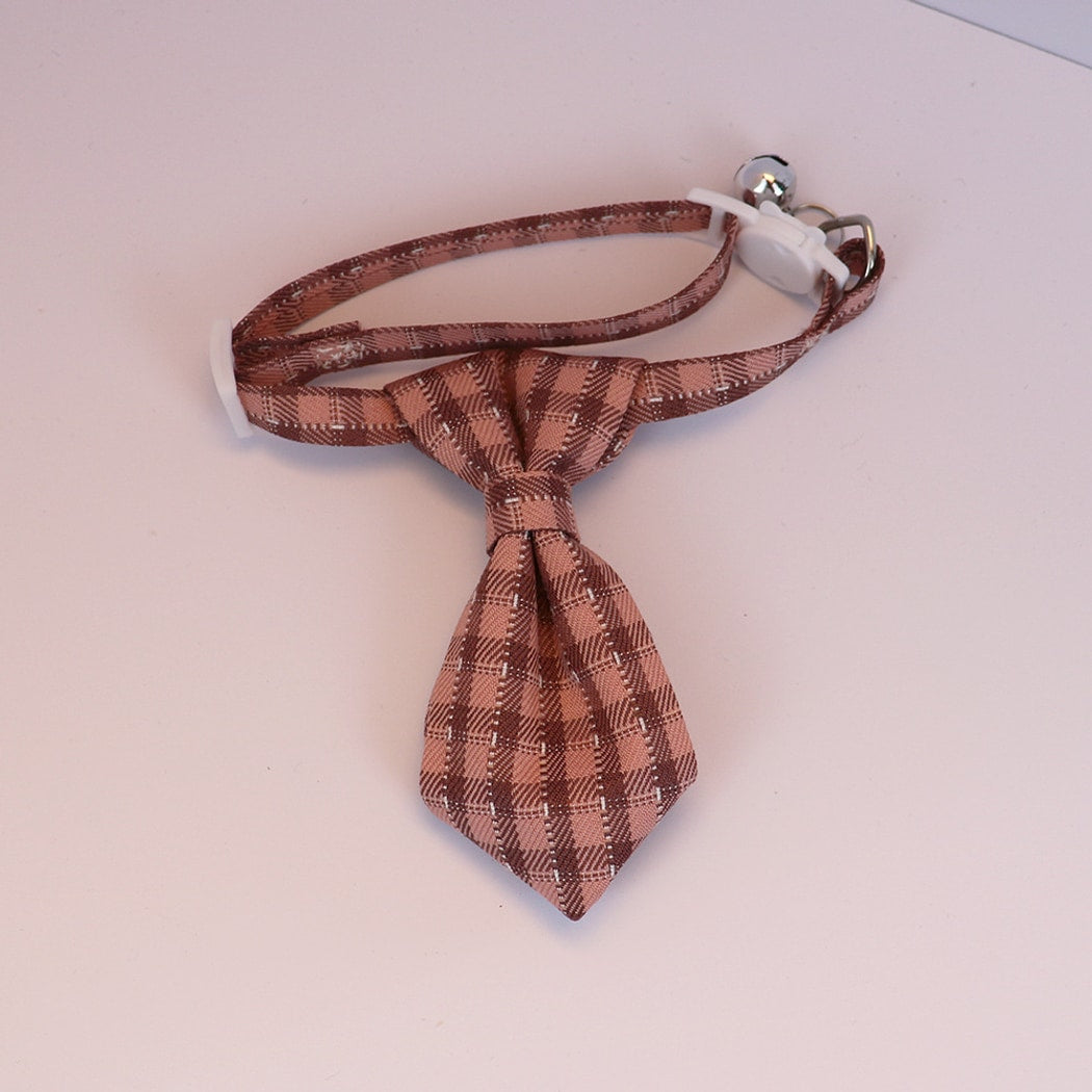 Mokka - British Style Plaid Bow Tie Cat Collar