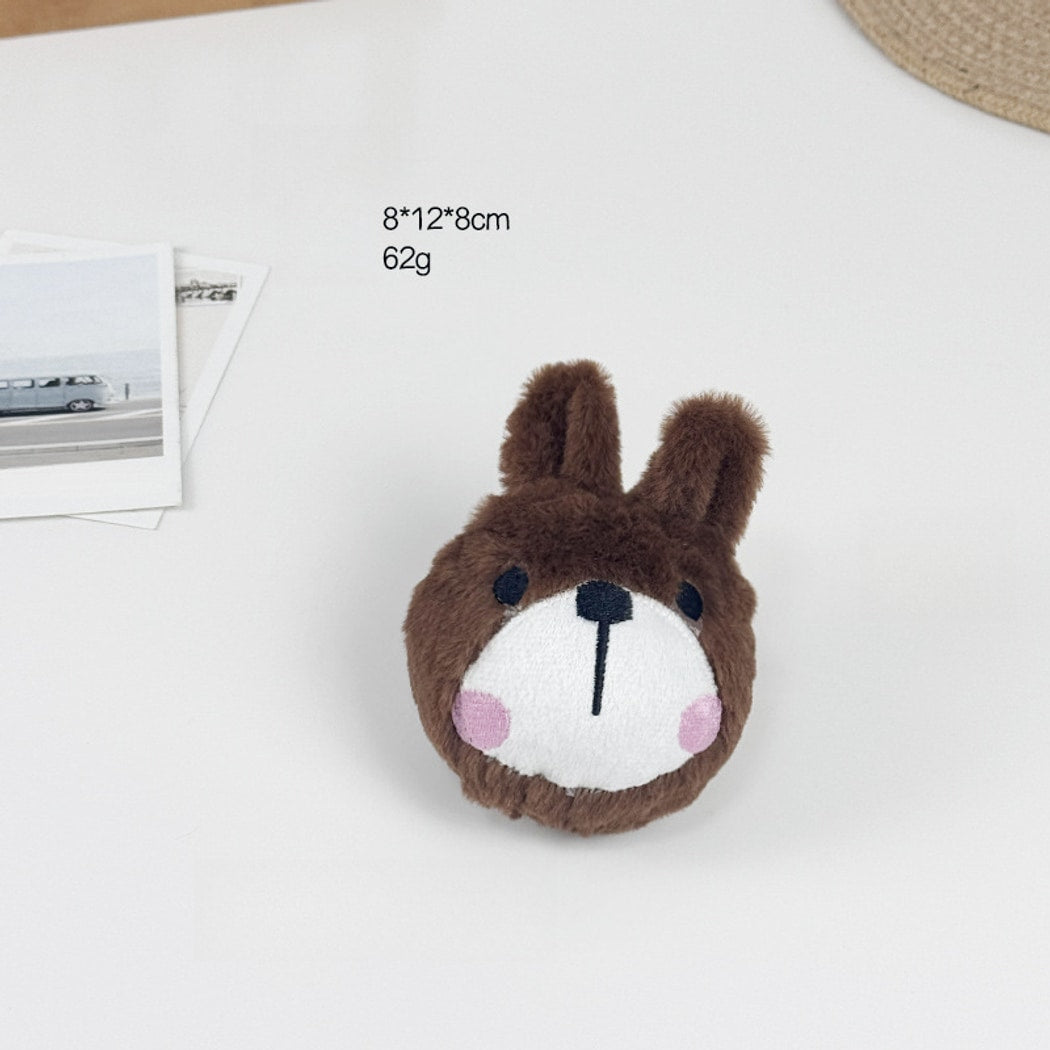 Petkin - Animal Plush Squeaky Crinkle Dog Toy Ball