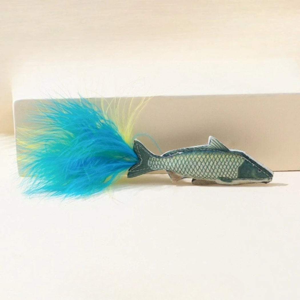 Moo - Feather Tail Fish Cat Toy