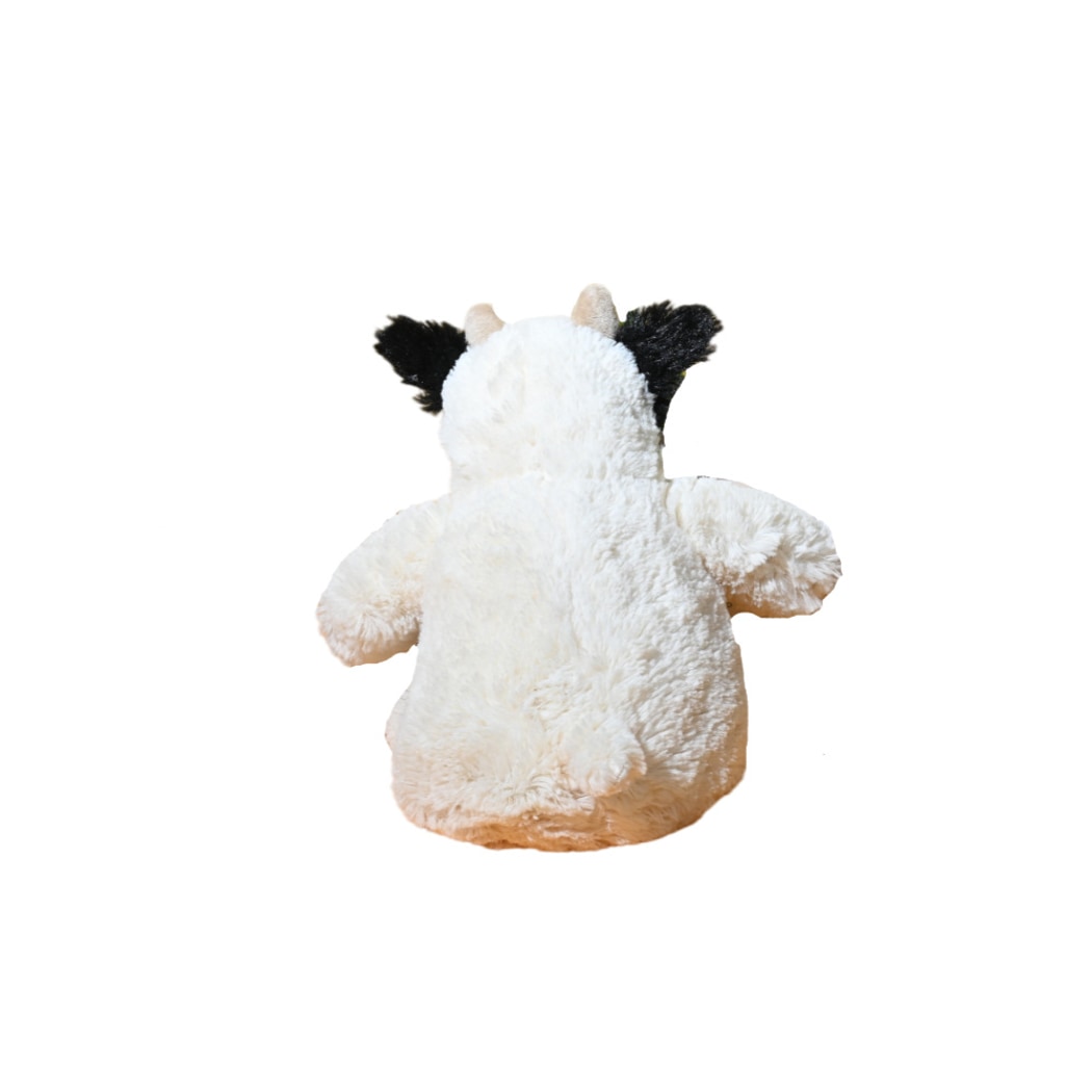 Petkin - Squeaky Cow Stuffed Play Dog Plush Toy