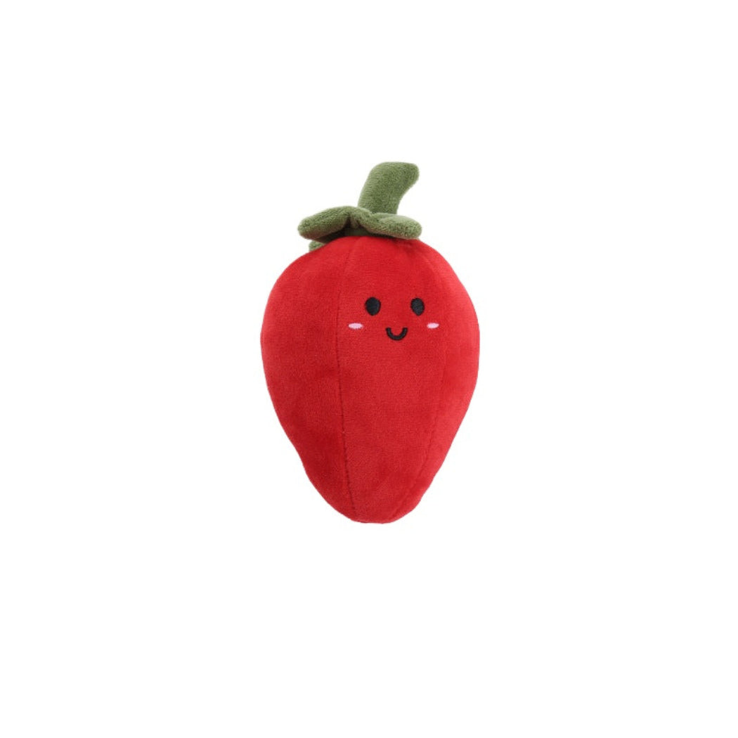 Petkin - Smiling Fruit & Veggie Plush Dog Toy