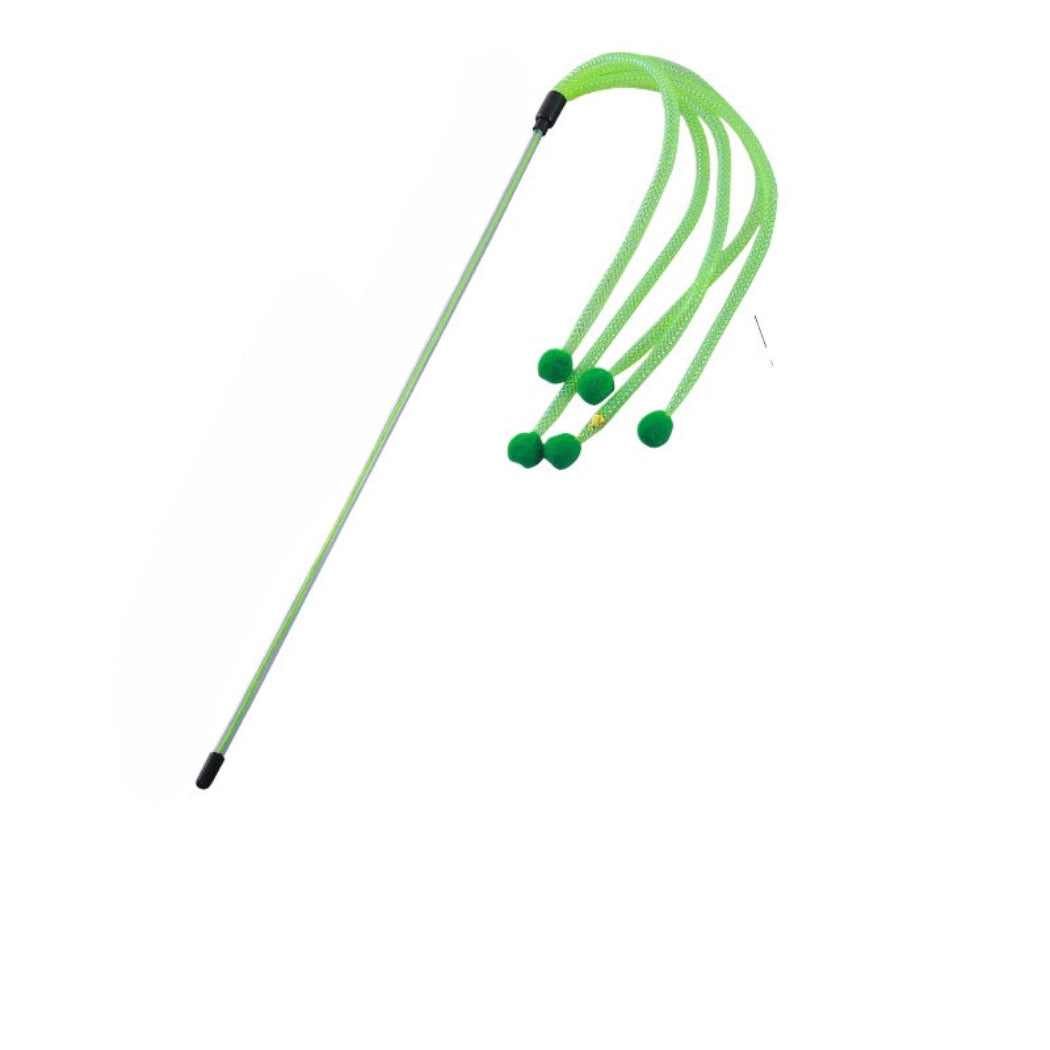 Moo - Colorful Ribbon Cat Teaser Wand