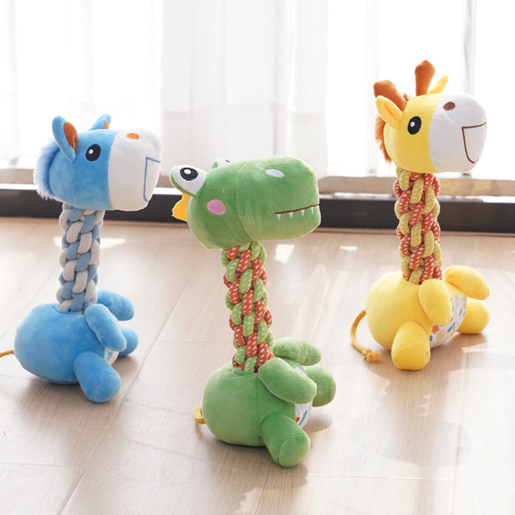 Petkin – Plush Rope Animal Toy