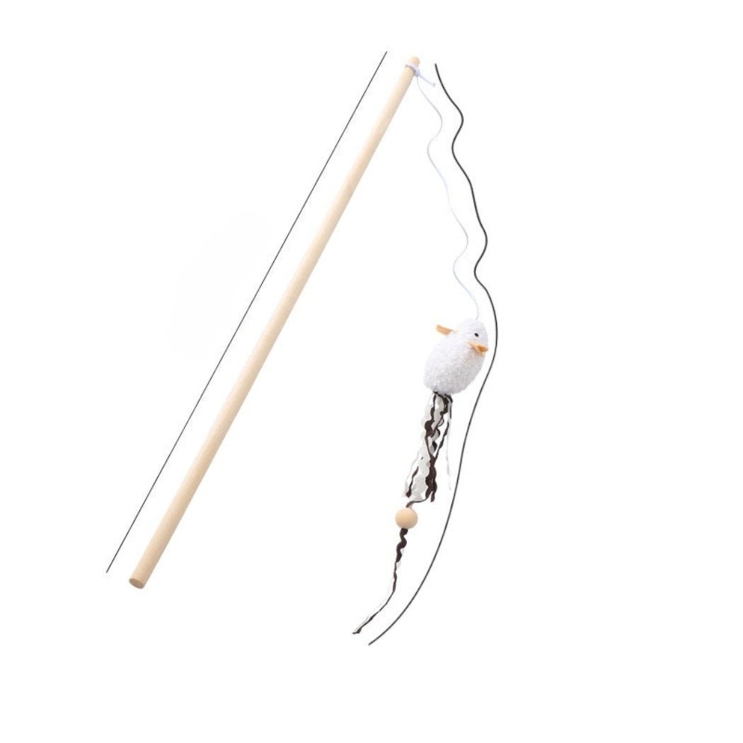 Moo - Mouse Teaser Wand Cat Toy