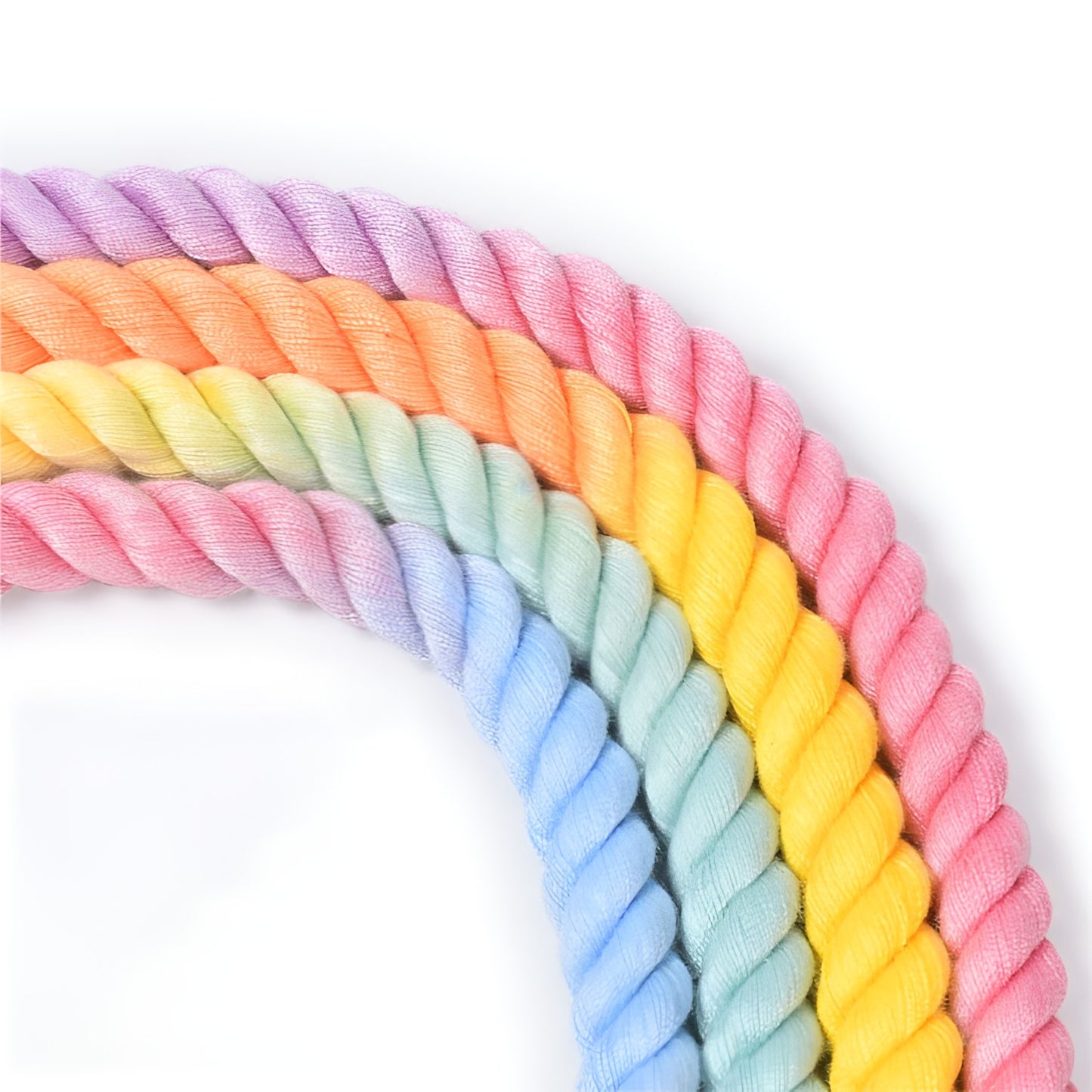 Loofie colorful collar and leash set in various sizes