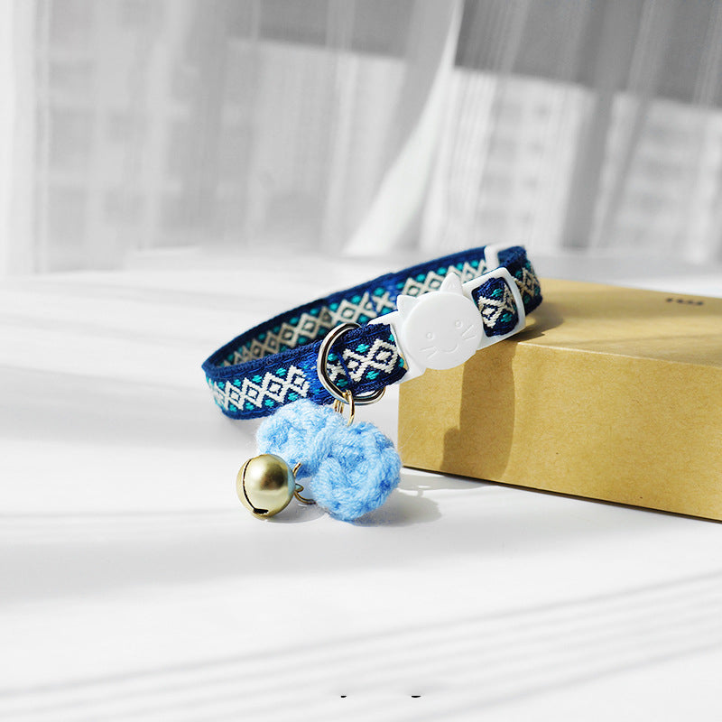 Mokka - Adjustable Cat Collar with Bowknot - Cheerhunting