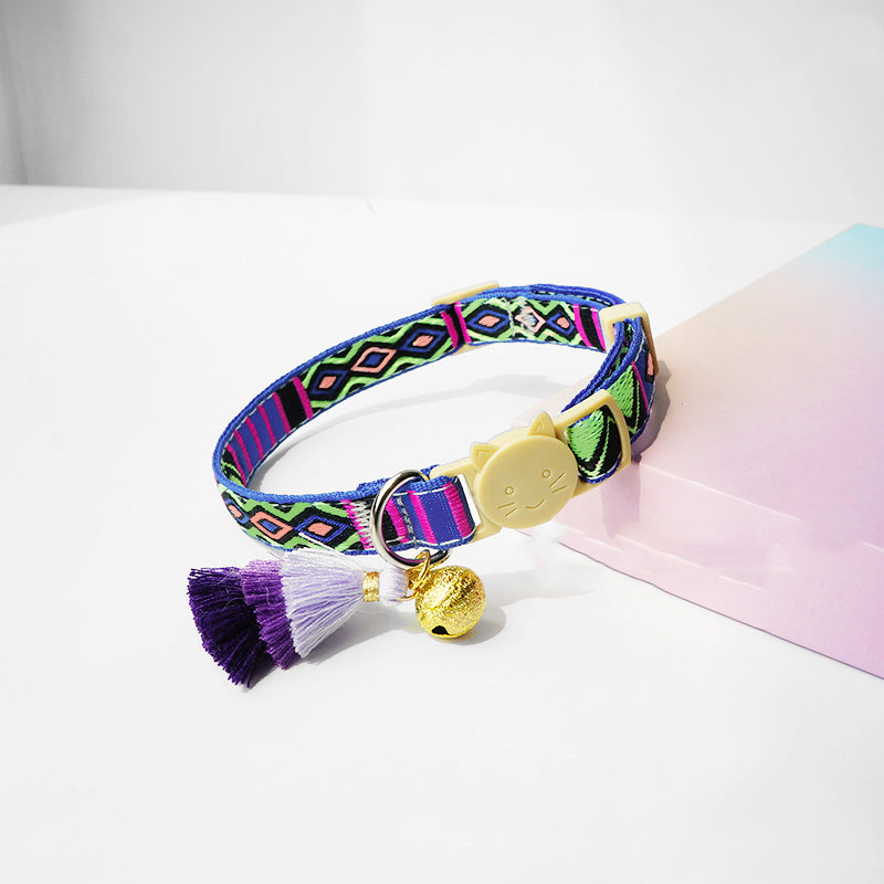 Mokka - Adjustable Cat Collar with Bell - Cheerhunting