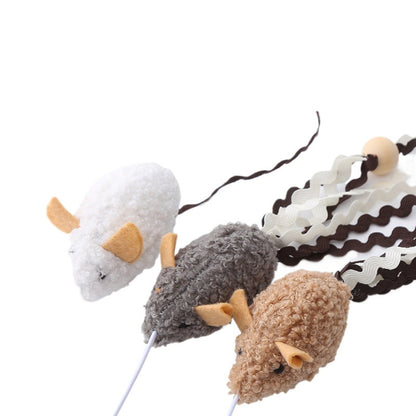 Moo - Mouse Teaser Wand Cat Toy