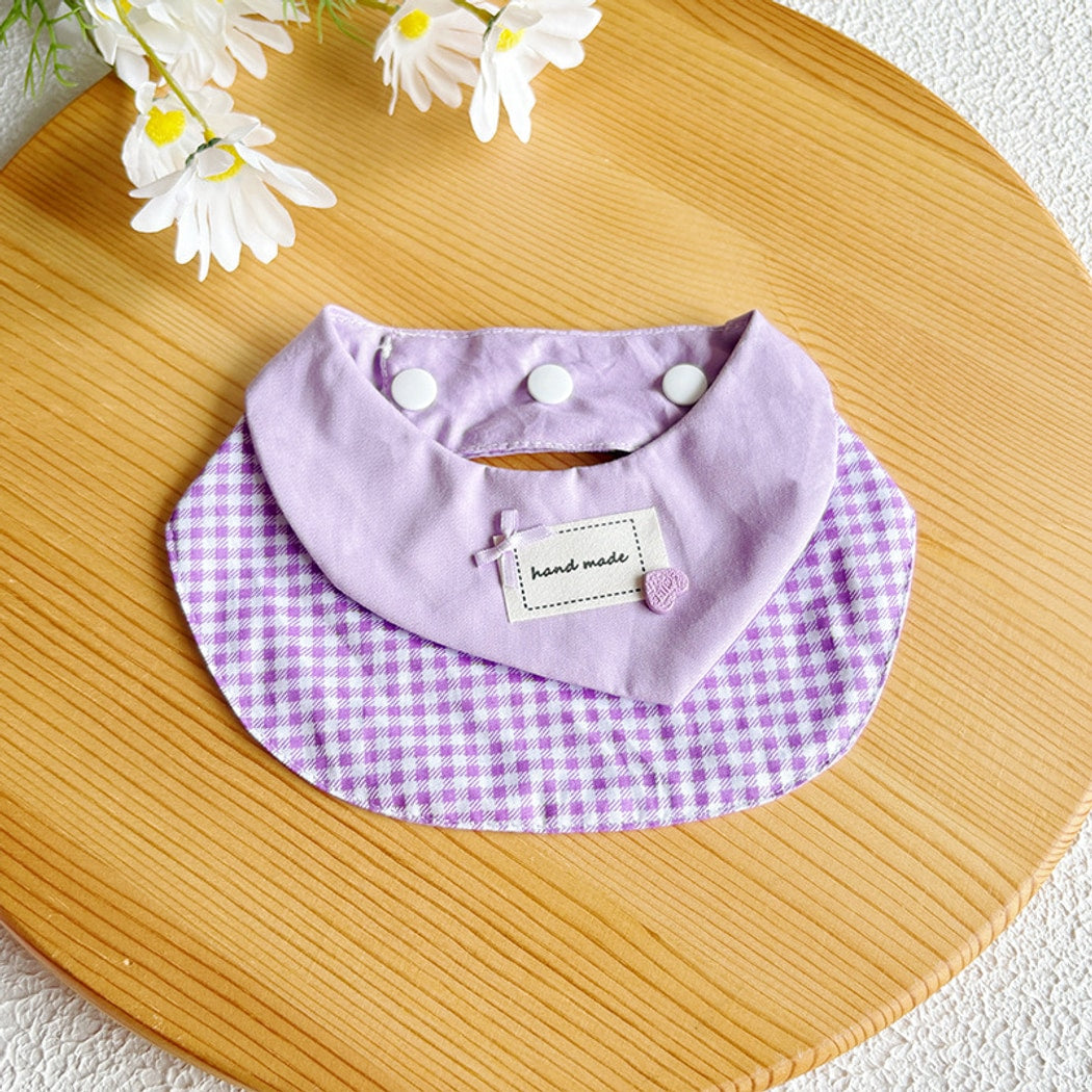 Mokka - Casual Plaid Cat and Dog Bib