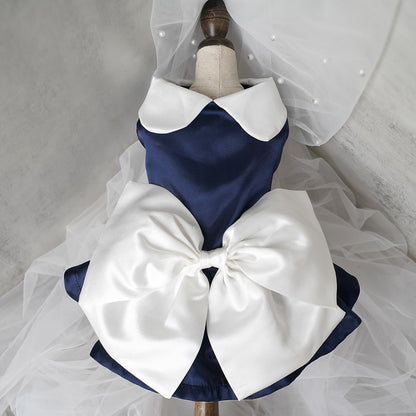 Ozzie - Large Bow Pet Dress