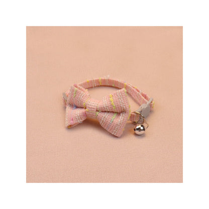 Mokka - Multicolor Tweed Bow Breakaway Cat Collar